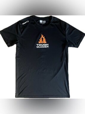 Tough Mudder-Craft Activewear Black Tee.Unisex size Large. Excellent condition.